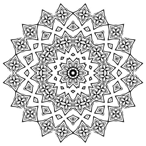 Flowers are there to compliment her beauty at the background. Free Printable Mandala Coloring Pages For Adults - Best ...