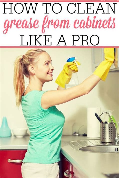 Becky rapinchuk, author of simply clean, has an easy solution to wipe away old oil splatter. How to Remove Grease From Cabinets | Cleaning hacks, House ...