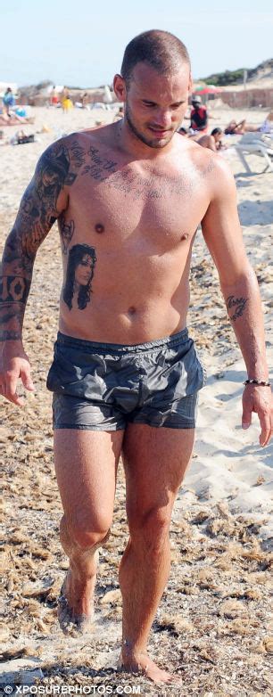 Wesley sneijder is a 36 year old dutch footballer. Yolanthe Cabau stuns in see-through sarong during beach ...