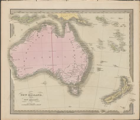 From mapcarta, the free map. New Holland and New Zealand (1842). Plate 26 from: A new ...