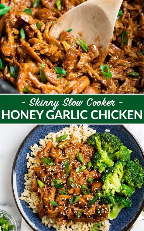 Slow cooker sticky chicken recipe. Healthy Slow Cooker Honey Garlic Chicken Thighs. Just 8 ...