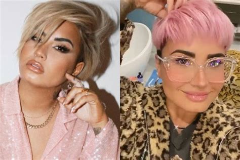 Demi lovato's hair is no longer slime green! 2021 Celebrity Hair Colour Cut Transformations | BEAUTY/crew