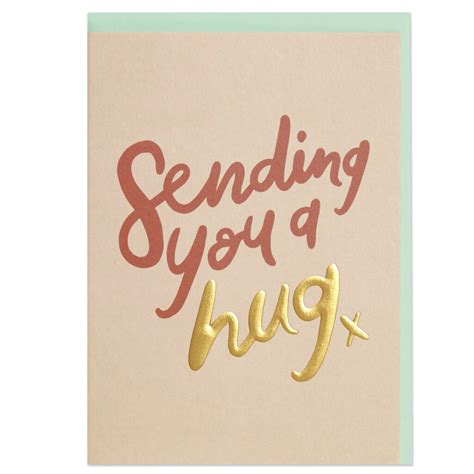 'sending You A Hug' Card By Raspberry Blossom | notonthehighstreet.com