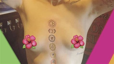 At least it should be this way, considering it's really a design that will probably be on your body for a pretty while. A Topless Paris Jackson Shows Off Her New Chest Tattoo - CypHop