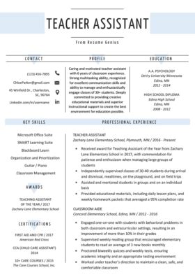 Start downloading this sample resume for teachers! Classroom Teacher Resume Example | TemplateDose.com