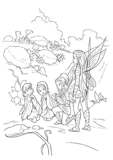 More than 600 free online coloring pages for kids: Tinker Bell and the Legend of the NeverBeast coloring ...