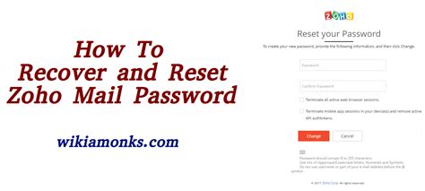 Now a day email is a part of daily routine in corporate work or personal life. How To Recover and Reset Zoho Mail Password | Zoho, Reset ...