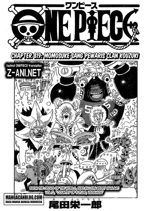Komik one piece chapter 1017 sub indo online gratis di klikmanga.com. Baca Komik One Piece Chapter 819 | SampaiJumpa | Mangas, One piece, Manga