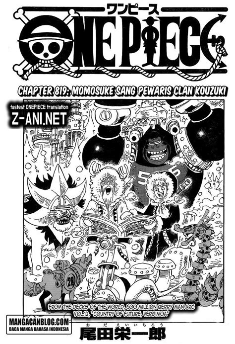 Berikut one piece 1017 spoilers, mangaplus, reddit, bahasa indonesia. Baca Komik One Piece Chapter 819 | SampaiJumpa | One piece ...