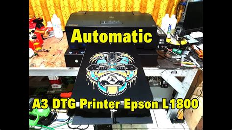 It is based on the popular epson l1800 as the underlying engine which is a dependable workhorse engine. Automatic A3 DTG Printer Epson L1800 - YouTube
