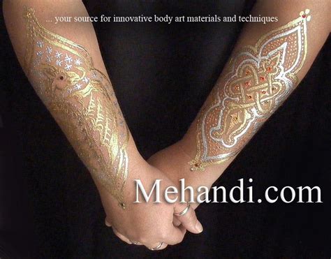 It is most likely they are using some chemical. Do you dream of gold and silver henna? You can DO gold and ...