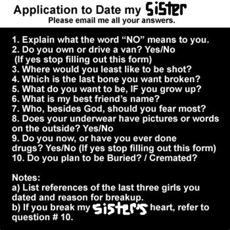 Click google apps and select forms. application to date my sister - Google Search | Dating ...