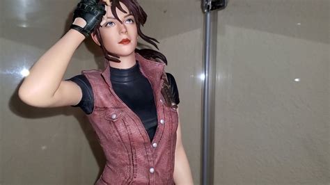 Figure ada wong recreated based on the game resident evil 4. Green leaf Studios 1/4 Scale Claire Refield statue. - YouTube