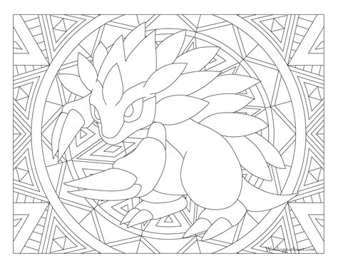 Pypus is now on the social networks, follow him and get latest free coloring pages and much more. #028 Sandslash Pokemon Coloring Page · Windingpathsart.com