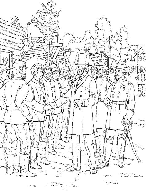 The civil war was a huge part of american history. Presidents Day Coloring Pages: Abraham Lincoln greets ...