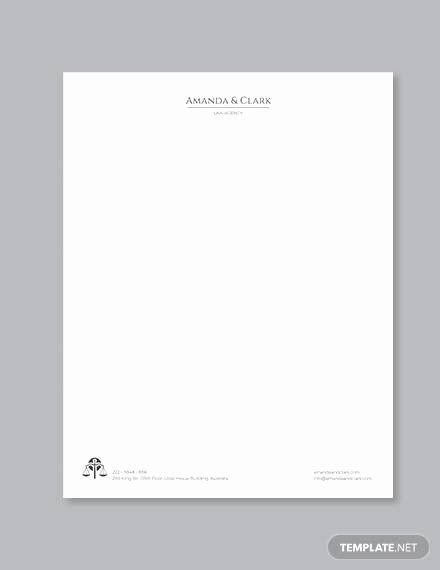 A premium letterhead template for word, like the one shown above, makes it easy for anyone to create an impressive business letter. Law Firm Letterhead Templates Unique Free 8 Sample Legal ...