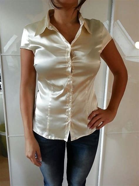 Monki glora organic cotton blouse with cinched waist in white. satin blouse | Satin dresses, Satin shirt, Silk satin