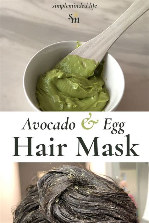 I wonder if my hair has low pososity. Moisturizing Avocado and Egg Hair Mask | Simple Minded ...