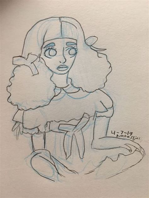 My sister asked if she could have one because ive already drawn this once then she saw it and asked if i could draw her one so this is my second time drawing this. Melanie Martinez Pencil Drawing - animals Pencil Drawing