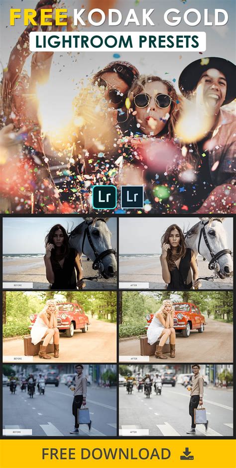 For iphones and android devices. Free Lightroom Presets - Mobile Preset Kodak Gold in 2020 ...