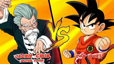 The combat starts with a couple of taunts and finally a kamehameha wave battle. Dragon Ball Soundtrack Goku vs Jackie Chun OST music theme instrumental - CDA