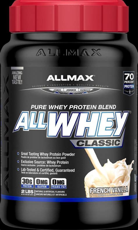 There are three types of whey protein: Allmax Allwhey Classic Pure Whey Protein Blend French ...