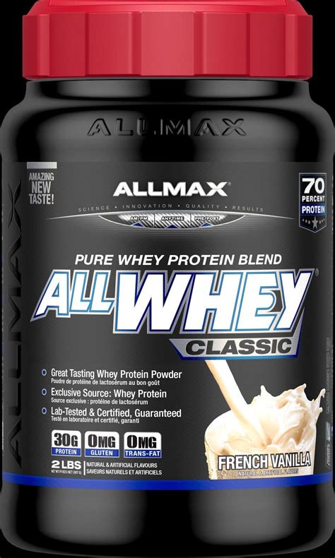 Protein powders are powdered forms of protein that come from plants (soybeans, peas, rice, potatoes, or hemp), eggs, or milk (casein or whey protein). Allmax Allwhey Classic Pure Whey Protein Blend French ...