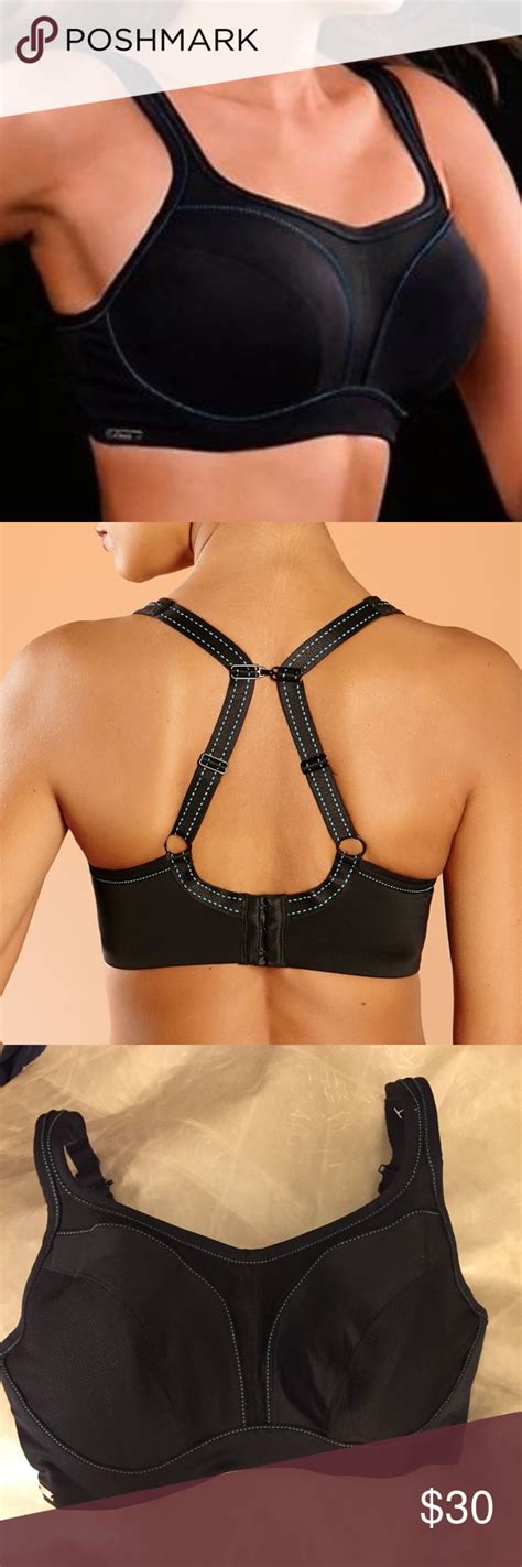 Experience lasting comfort in nike high impact sports bras. Chantelle High Impact Black/Blue Sports Bra 32G Designed ...