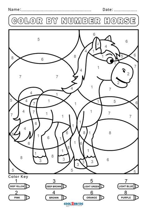 You will see a magic while you coloring an infinite creativity to create something unique. Free Color by Number Worksheets | Cool2bKids