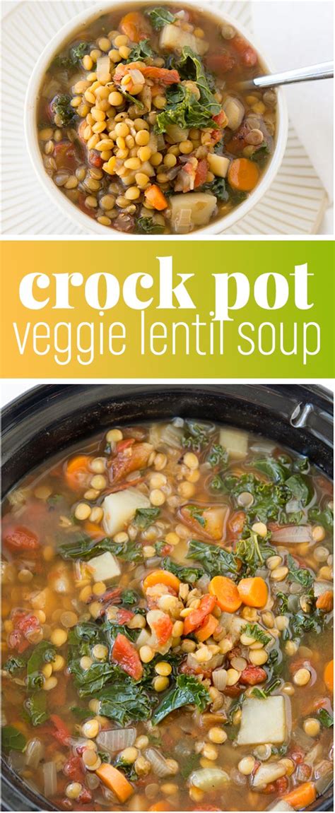 Drain potatoes and mash (i prefer using a ricer). Crock Pot Vegetable Lentil Soup Recipe - This warm and ...