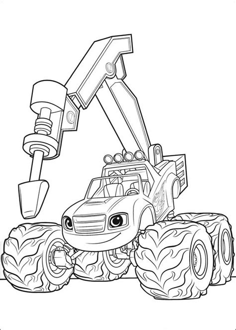 Cat colouring pages activity village. Blaze and the Monster Machines Coloring Pages - Best ...