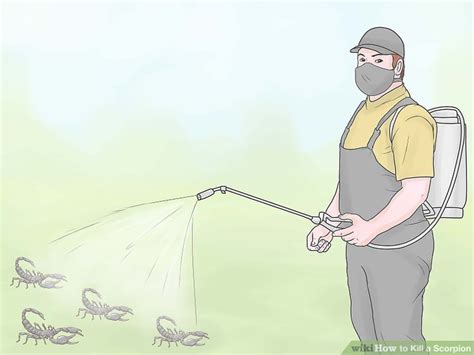 Here's how to kill scorpions with diatomaceous earth: How to Kill a Scorpion: 12 Steps (with Pictures) - wikiHow