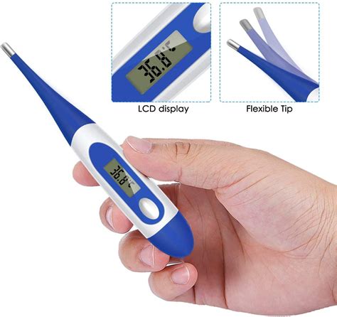 Clean the thermometer with cool, soapy water before and after each use. Adults Digital Thermometer Medical Oral，Armpit and Oral ...