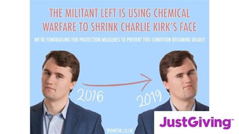 I respect kirk for at least trying to take them on, however he clearly has not formulated any specific. Crowdfunding to protect Charlie Kirk's face from the far ...