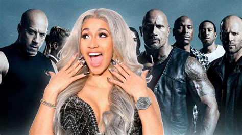 Será parte del elenco de la novena entrega de la saga rápido y furioso, protagonizada por vin diesel, que llegará a los cines el 22 de mayo de 2020. Cardi B actuará en Rápidos y Furiosos 9