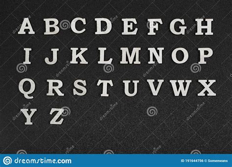 At the end of every academic work, it is expected that one should include his/her source of information which is known as references/referencing. Alphabet Letters On Black Background. Letters A-Z In ...