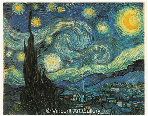 Gogh, the starry night (hangul: Starry Night by Vincent van Gogh - Oil Painting Reproduction