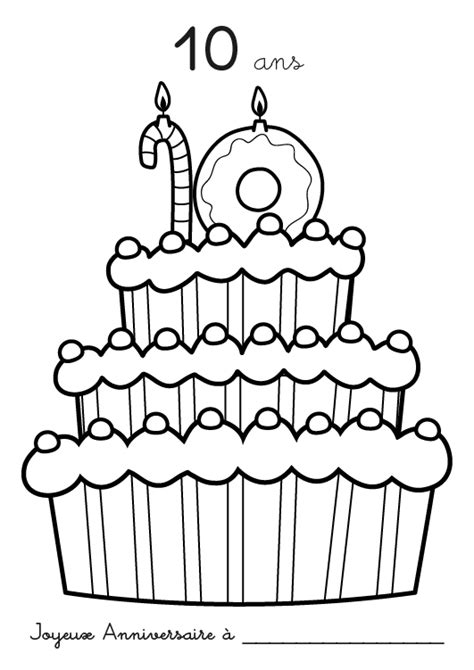 Whether it's windows, mac, ios or android, you will be able to download the images using download button. Coloriage à imprimer : Coloriage à imprimer : Anniversaire 10 ans