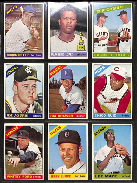 Rounding out one of the most celebrated decades in baseball card collecting, the 1959 topps baseball card set delivered a unique design, bright colors, and fantastic imagery. Lot Detail - 1966 Topps Low Number Baseball Set Card #1-522 - Mantle, Mays, Aaron, More!