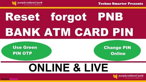 Some banks send out helpful pin reminders to forgetful members. Reset forgot PIN number of PNB bank ATM card | change ...