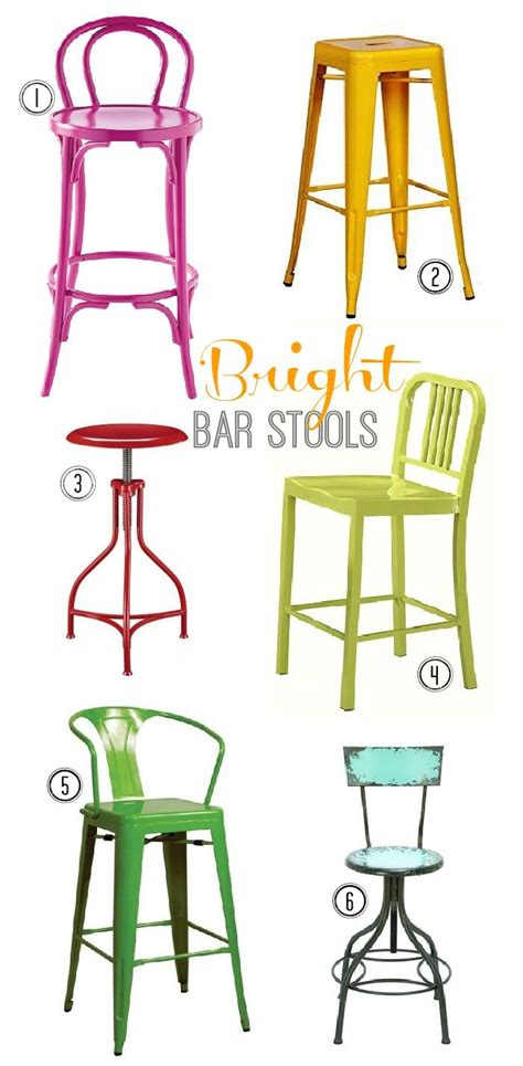 With the bar stools, your kitchen bar or counter will be additional chic and charming. Bright Bar Stools in the Kitchen
