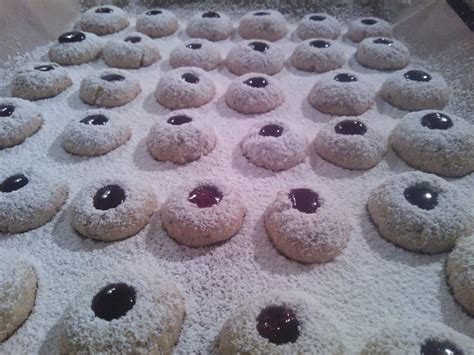 Linzer cookies take two almond flavored cookies and sandwiches them together with a layer of jam. Austrian Jelly Cookies - Christmas Star Cookies Recipes ...
