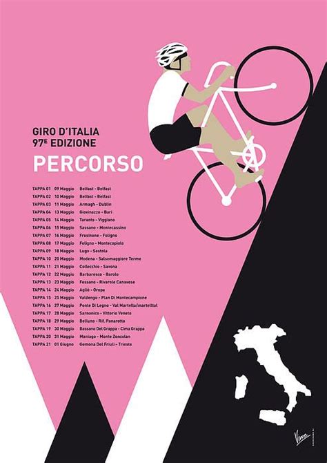 Join our 500,000 fans, and get the latest news, updates and special offers. MY GIRO DITALIA MINIMAL POSTER 2014 in 2020 | Cycling ...