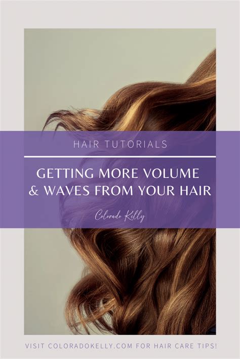 So, what can you do to increase your hair volume naturally? How to Get More Hair Volume and Waves | Colorado Kelly