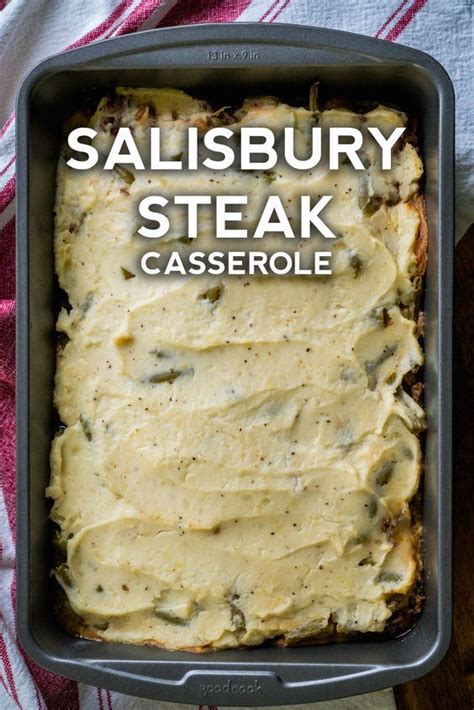 The best salisbury steak ever!! Salisbury Steak Casserole | Recipes, Food, Salisbury steak ...