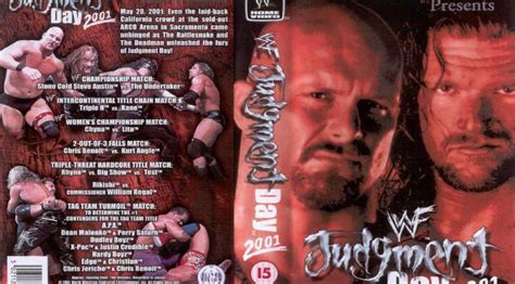 Historical events from year 2001. The Wrestling Reviewer: WWF Judgment Day 2001 - May 2001