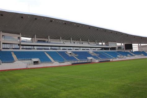 The stadium's construction started in 2015 and will be finished in 2017. Stadionul Municipal Tudor Vladimirescu - Stadion in Târgu Jiu