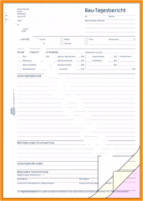 Das bewerbungsmuster als pdf zum kostenlosen download. 7 Bau Tagesbericht Vorlage - SampleTemplatex1234 - SampleTemplatex1234