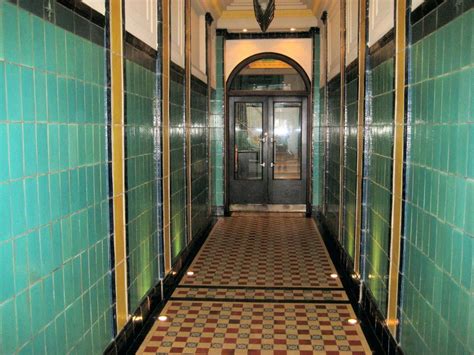 Use the devonstyle black base tile as a border to create a focal point or deploy across the whole floor for a real statement. Moreno 376 Art Deco Hallway Entranceart Floor Tile ...