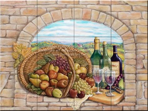 Shop furniture, lighting, storage & more! Decorative Wine tile-Tuscan Wine III-Tile Mural